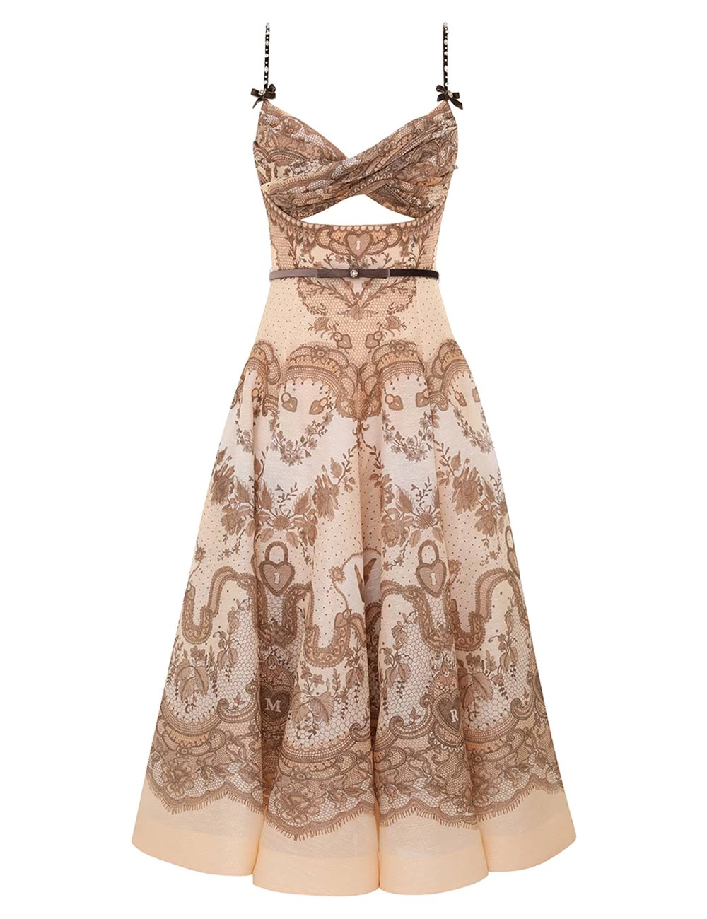 Zimmermann Crush Twist Front Midi Dress Zimmermann dress