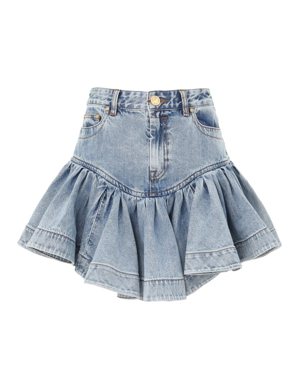 Zimmermann Denim Frill Mini Zimmermann dress