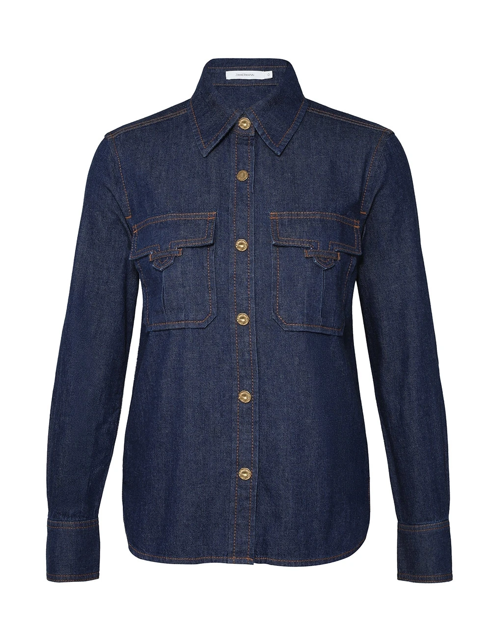 Zimmermann Fitted Denim Shirt Zimmermann dress