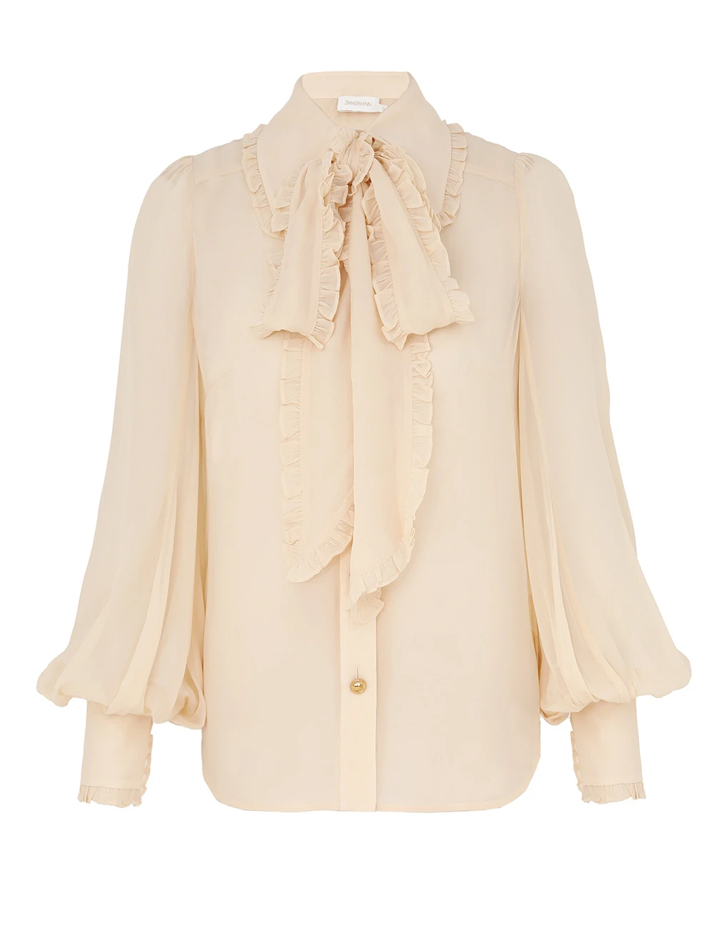 Zimmermann Georgette Bow Shirt Zimmermann dress