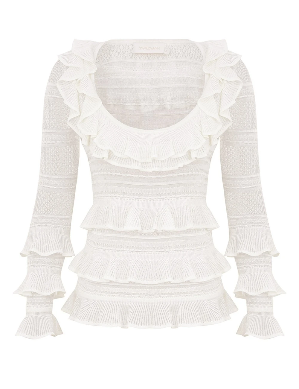 Zimmermann Illuminate Lace Frill Top Zimmermann dress