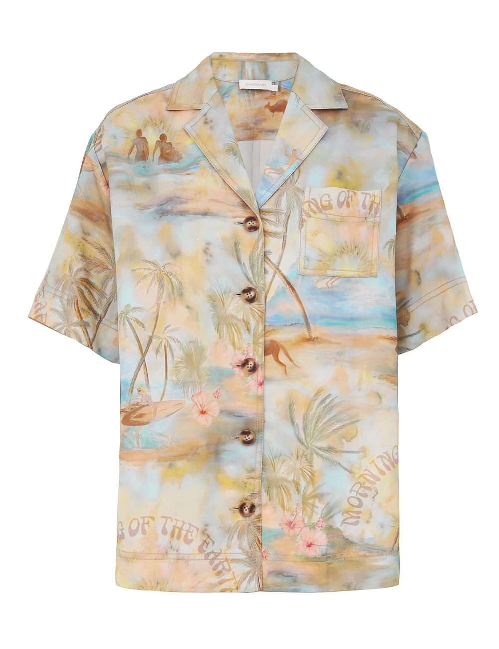 Zimmermann Illuminate Short Sleeved Shirt Zimmermann dress