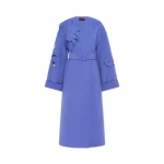 Leo-Lin-Celestine49133_nobg Leo Lin purple coat – sleeveless tailored coat with flared hem, floral embellishments, and structured silhouette.