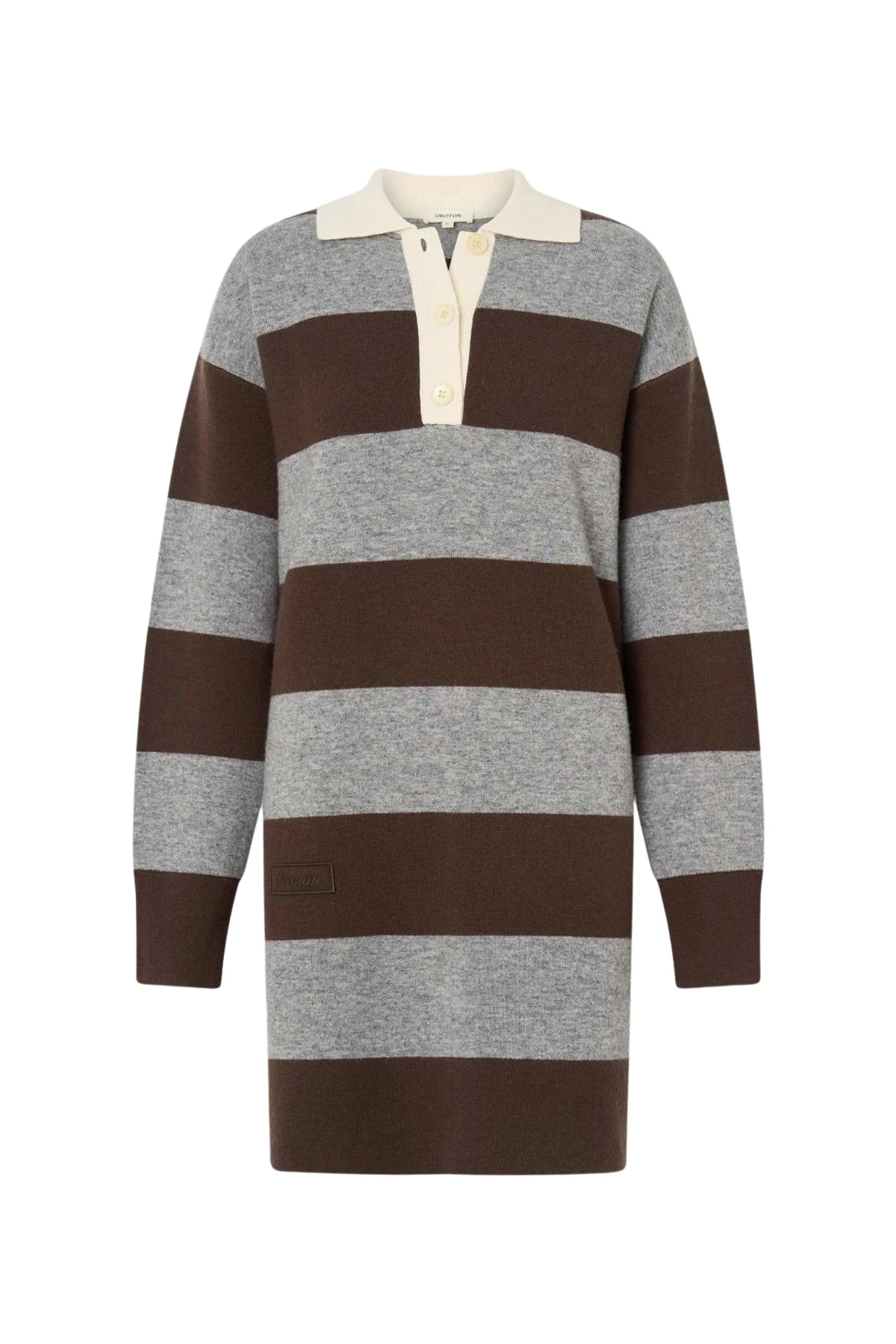 Oroton-Stripe-Rugby-Knit-Dress14431_nobg Oroton Knitwear luxury Clothing from Luxury Handbags Marketplace