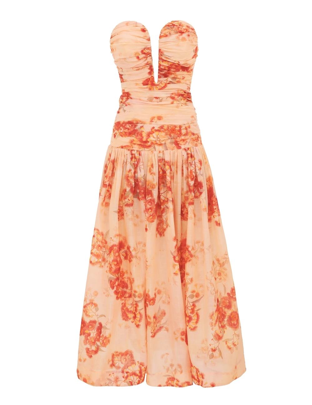 Zimmermann Cascadian Strapless Midi Dress Zimmermann dress