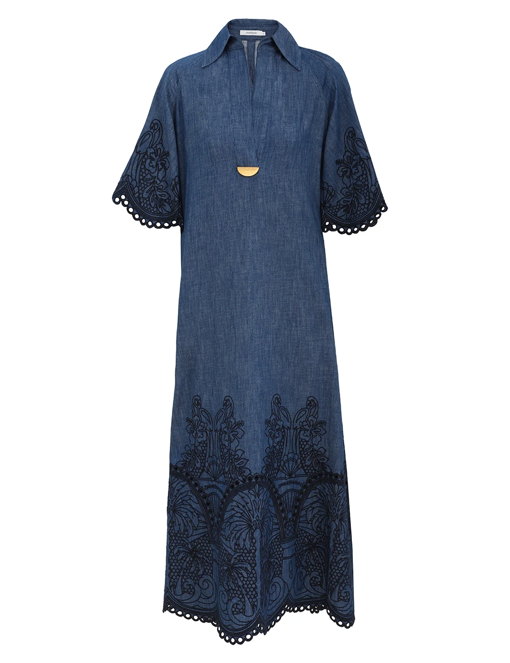Zimmermann Coco Embroidered Denim Dress Zimmermann dress