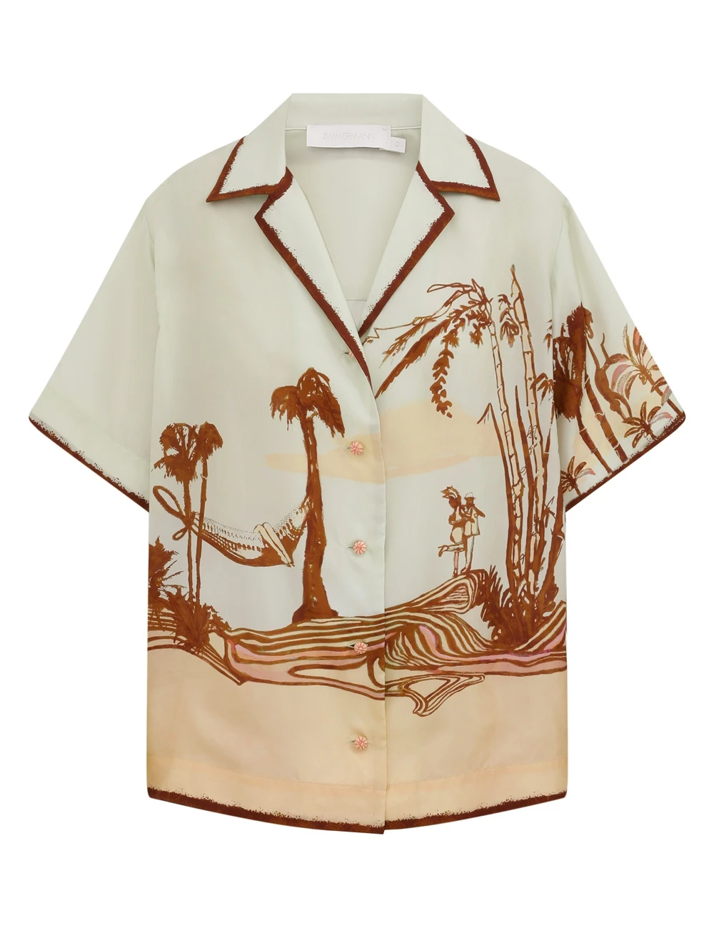 Zimmermann Coco Short Sleeve Shirt Zimmermann dress