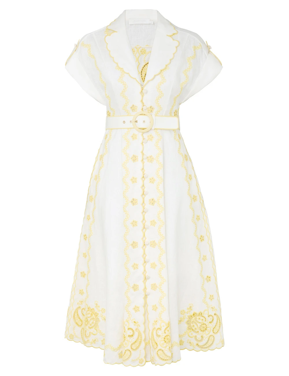 Zimmermann Lucky Embroidered Midi Dress Zimmermann dress