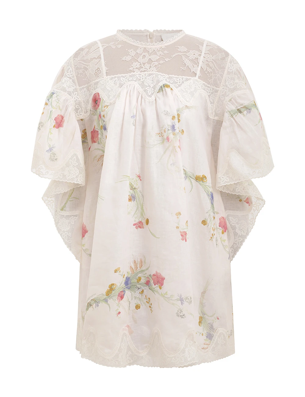 Zimmermann Lucky Lace Trim Mini Dress Zimmermann dress