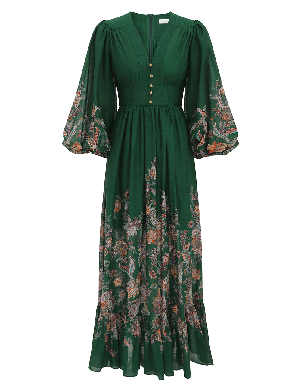 Plunge Maxi Crinkled Plunge Maxi Dress