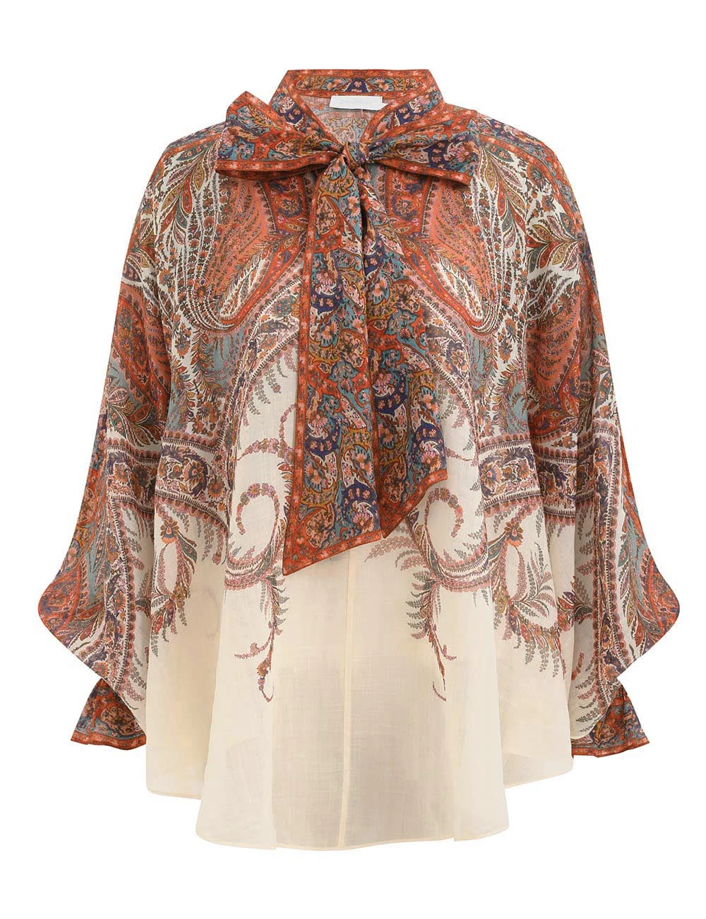 Zimmermann Rhiannon Tie Neck Blouse Zimmermann dress
