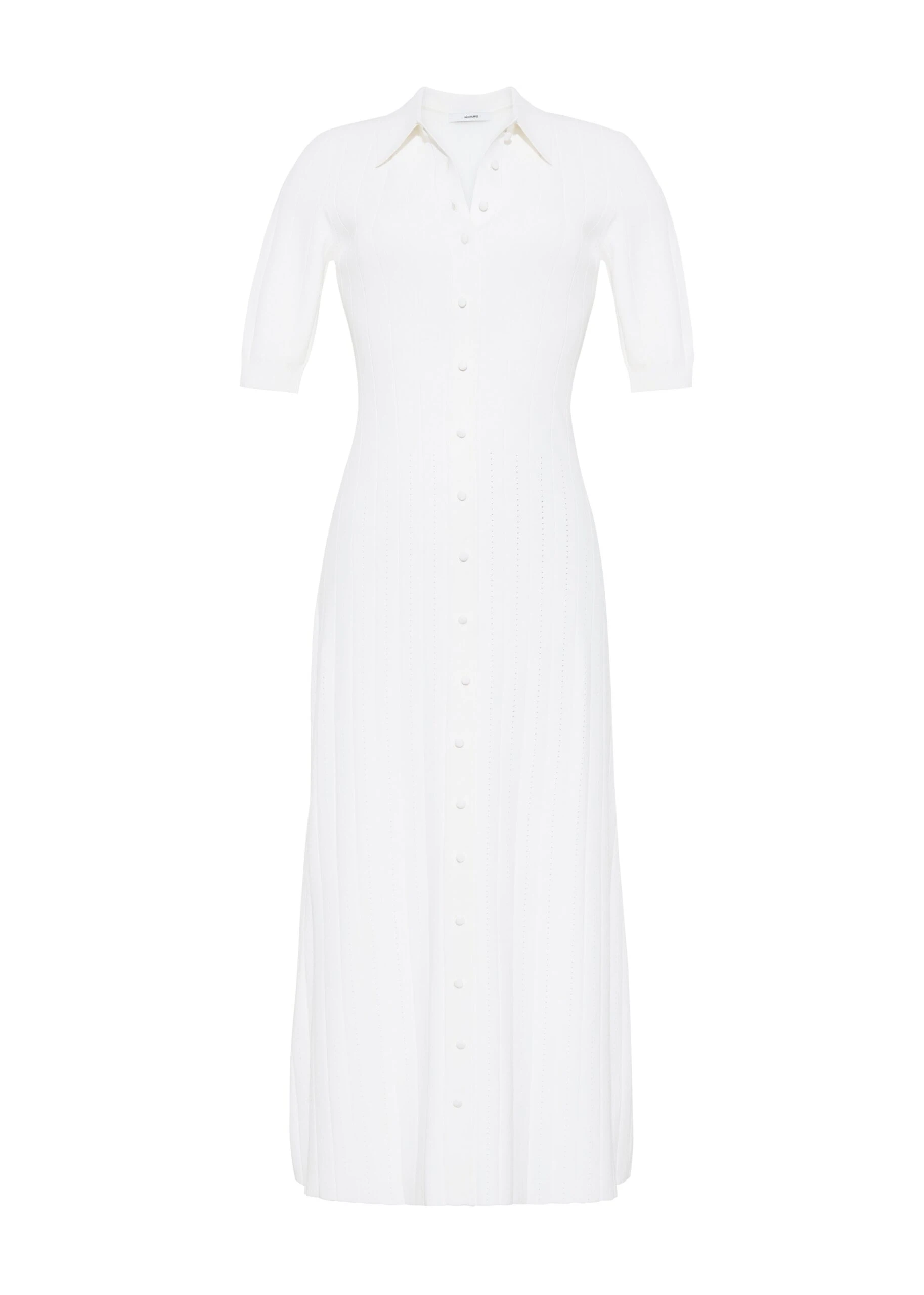 Adam Lippes Fenwick dress Model facing front – Fenwick Dress