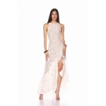 Bronx and Banco Sicilia White Ruffle Dress Bronx and Banco White Sicilia White Ruffle Dress a harmonious blend of structured elegance and timeless sophistication
