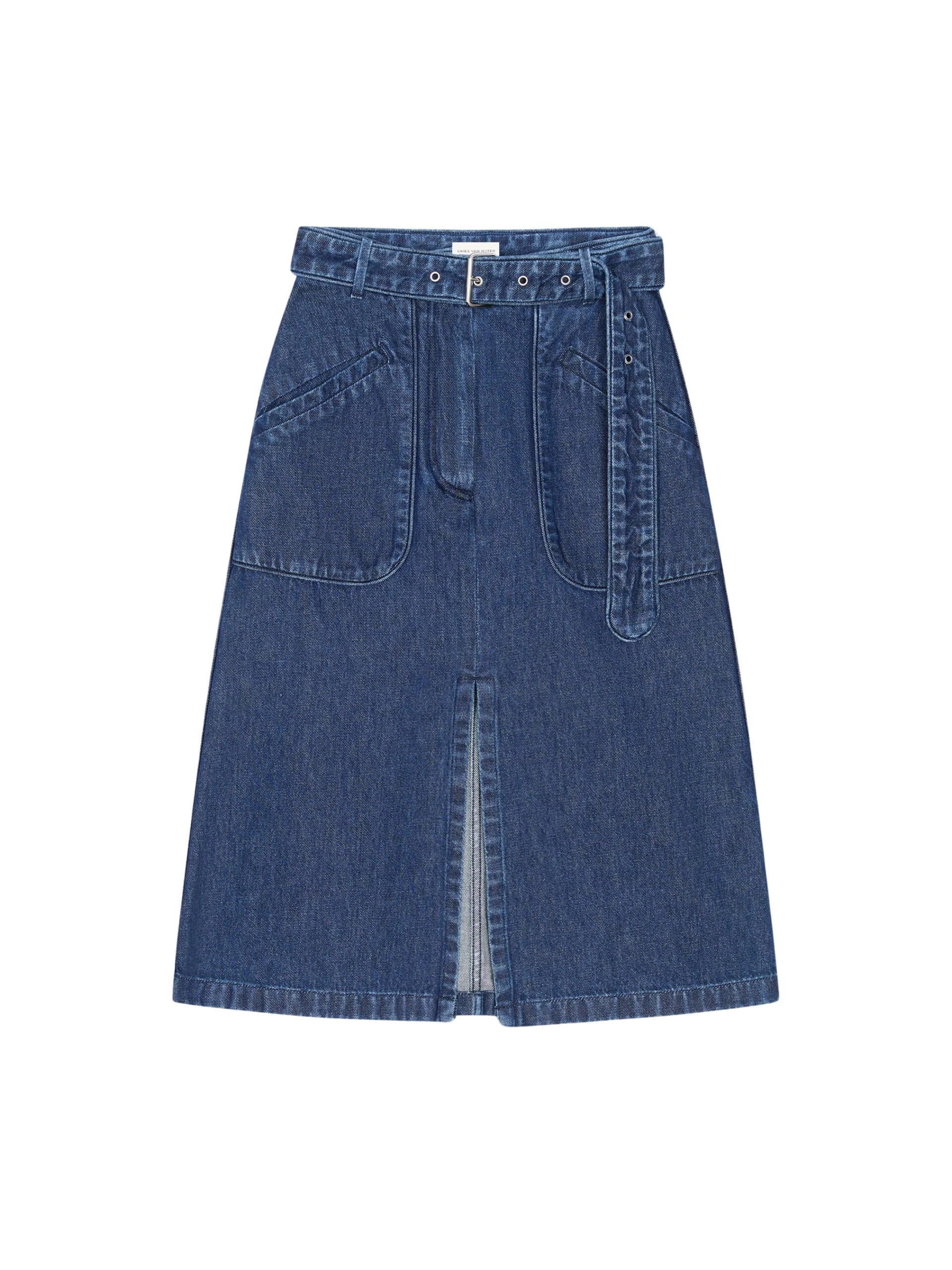 Dries-Van-Noten-Belted-denim-skirt-scaled99462_nobg Dries Van Noten Skirts luxury Clothing from Luxury Handbags Marketplace