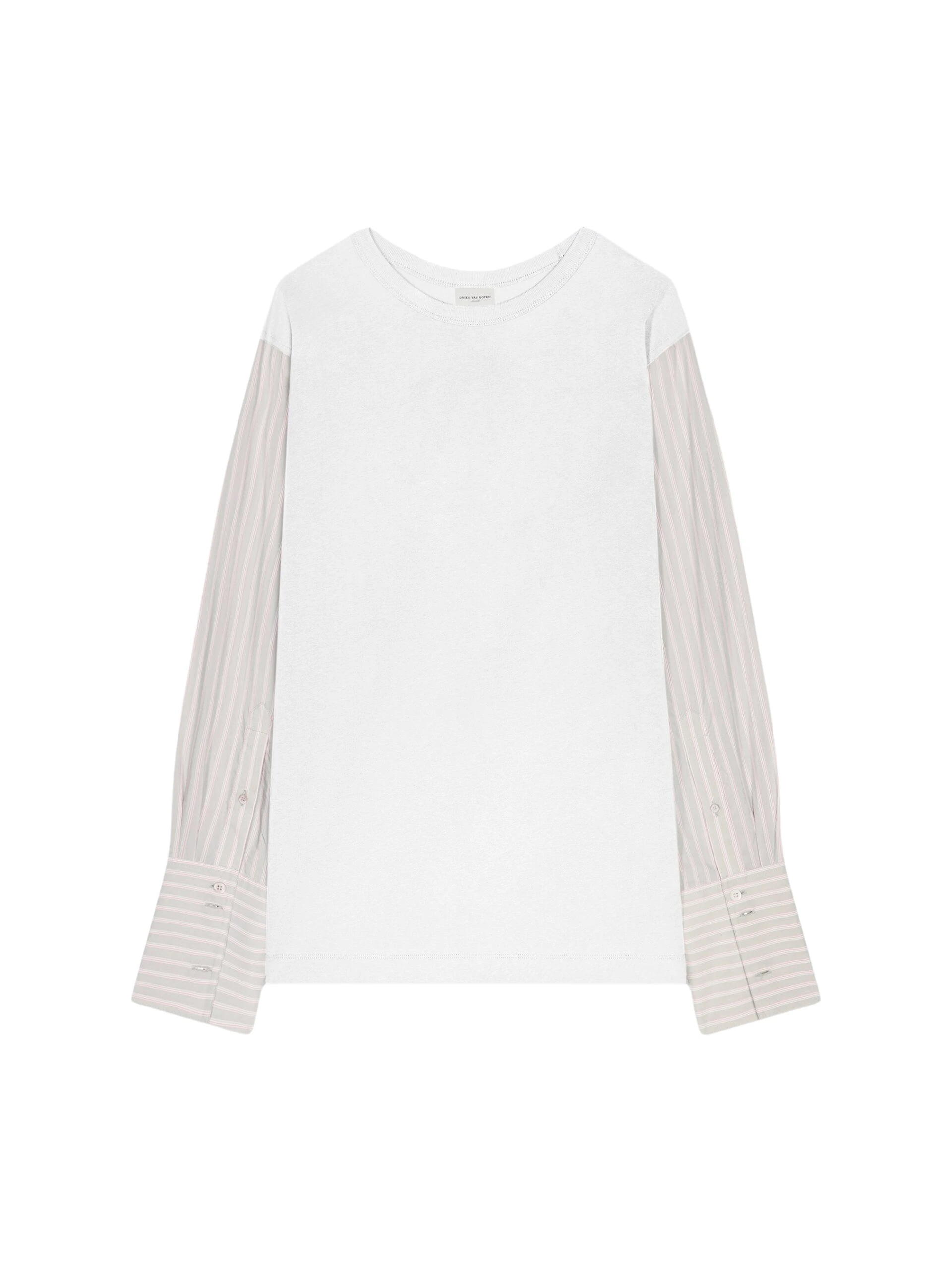 Dries-Van-Noten-Contrast-sleeves-tee-4-scaled21525_nobg Dries Van Noten Tops luxury Clothing from Luxury Handbags Marketplace