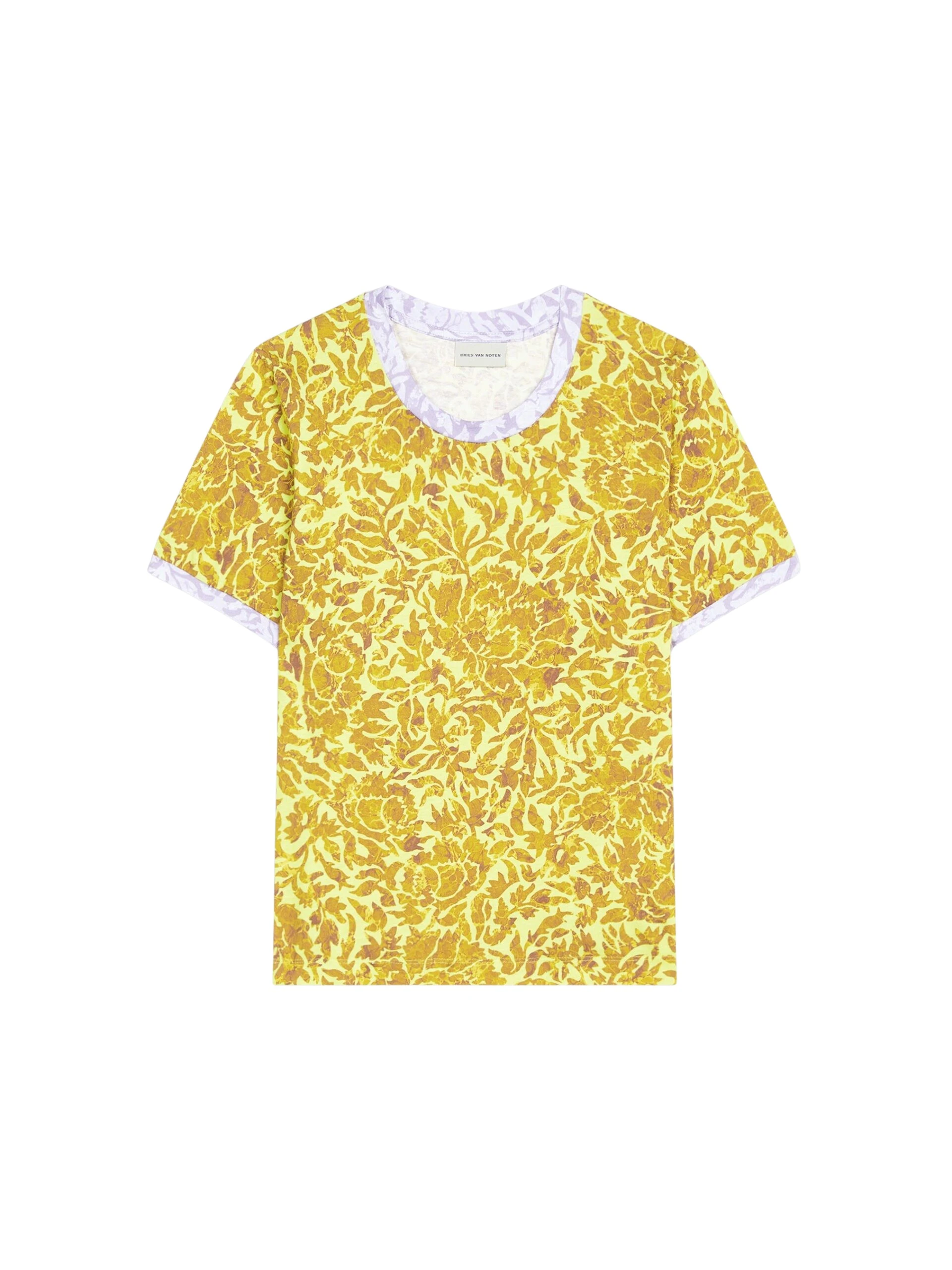 Dries-Van-Noten-Printed-contrast-tee-4-scaled78487_nobg Dries Van Noten Tops luxury Clothing from Luxury Handbags Marketplace