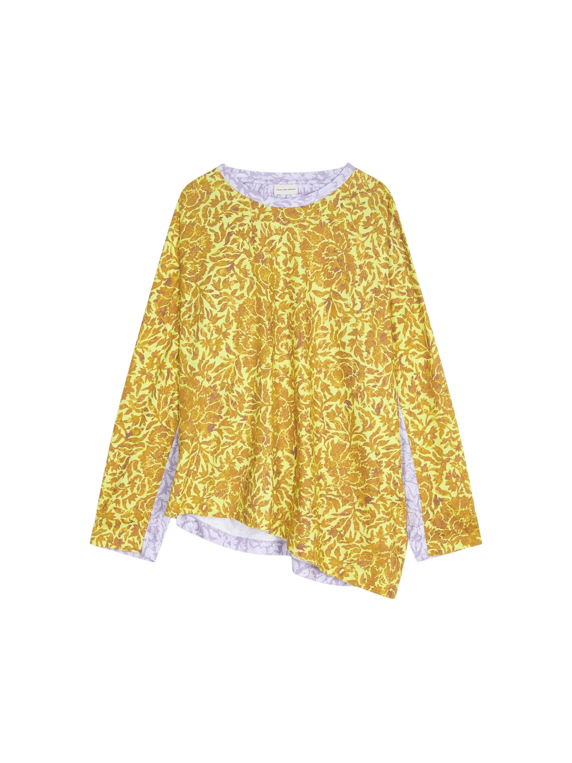 Dries-Van-Noten-Printed-contrast-tee-scaled41622_nobg Dries Van Noten Tops luxury Clothing from Luxury Handbags Marketplace