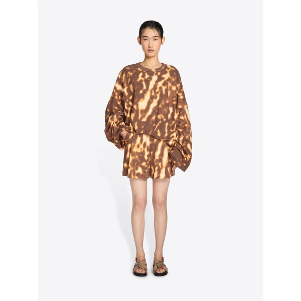 with Orchid Spots print.
