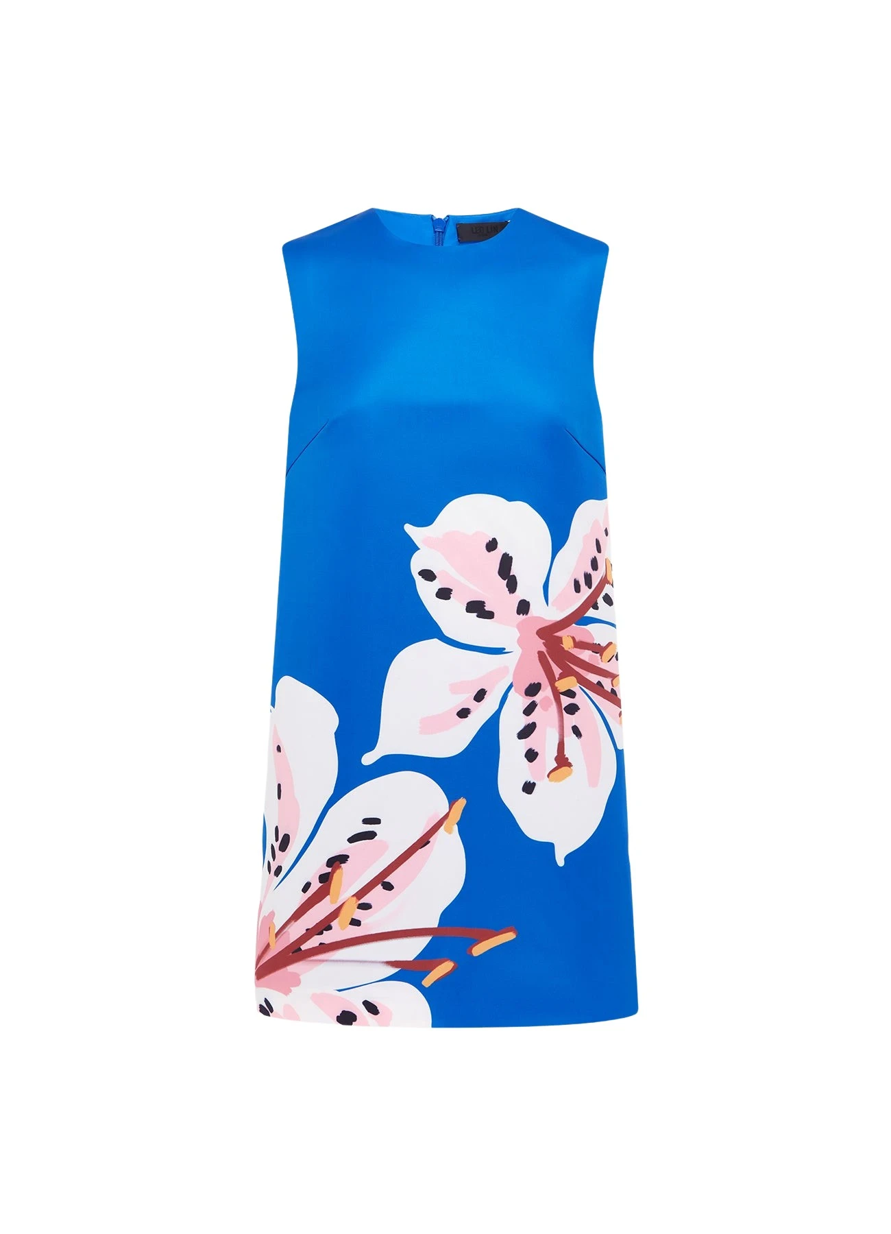 Leo Lin Yvonne Mini Dress – Lily Print Ruffle Dress with Balloon Sleeves | Luxury Shoes Leo Lin Yvonne mini dress with lily floral print, ruffled skirt, and balloon sleeves — discover exclusive designer fashion at Luxury Shoes