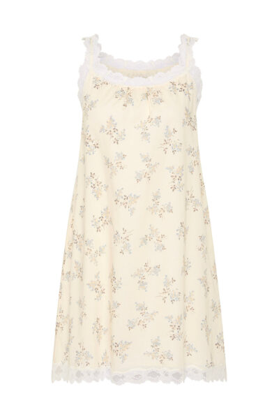 Posse Elodie Mini Dress - Blue Blooms – sustainable Dresses in Blue from Australian designer at Luxury Shoes .