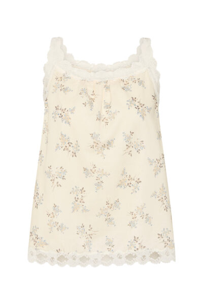 Posse Elodie Top - Blue Blooms – sustainable Tops in Blue from Australian designer at Luxury Shoes .
