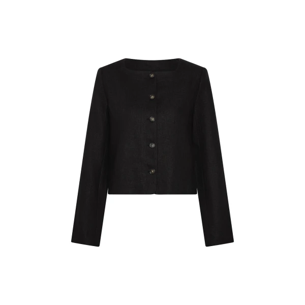 Posse Emma Jacket - Black – sustainable Jackets in Black from Australian designer at Luxury Shoes .