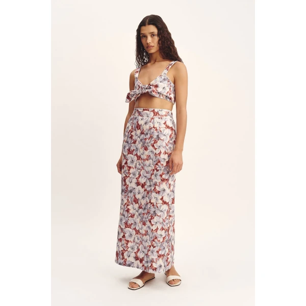 Posse Emma Pencil Skirt - Lily Garden – sustainable Skirts in Multicolour from Australian designer at Luxury Shoes .