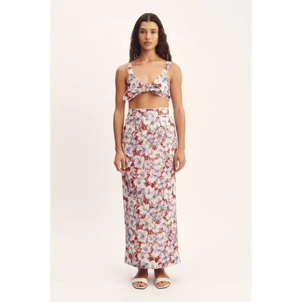 Posse Luna Bandeau - Lily Garden – sustainable Tops in Multicolour from Australian designer at Luxury Shoes .