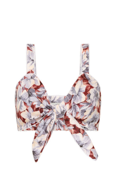 Posse Luna Bandeau - Lily Garden – sustainable Tops in Multicolour from Australian designer at Luxury Shoes .