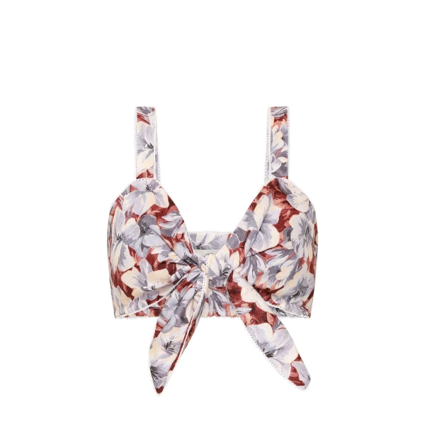 Posse Luna Bandeau - Lily Garden – sustainable Tops in Multicolour from Australian designer at Luxury Shoes .