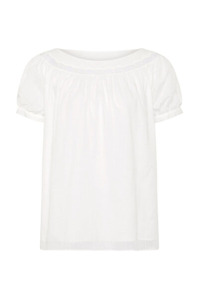 Posse Marilyn Blouse - Vintage White – sustainable Tops in White from Australian designer at Luxury Shoes .