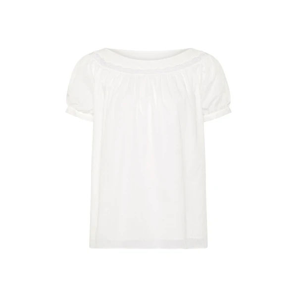 Posse Marilyn Blouse - Vintage White – sustainable Tops in White from Australian designer at Luxury Shoes .