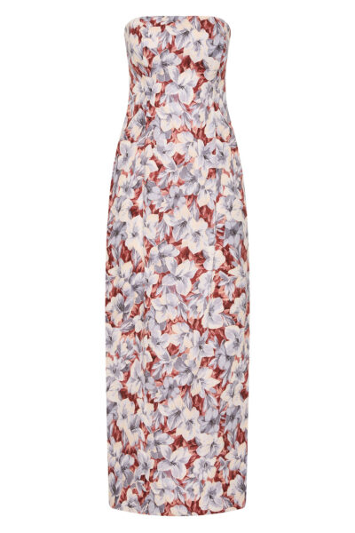 Posse Rosalie Strapless Dress - Lily Garden – sustainable Dresses in Multicolour from Australian designer at Luxury Shoes .