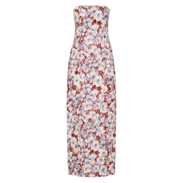 Posse Rosalie Strapless Dress - Lily Garden – sustainable Dresses in Multicolour from Australian designer at Luxury Shoes .