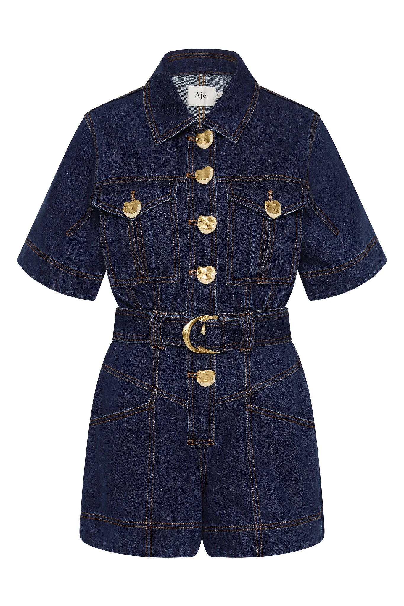 Aje Australia Signature Jumpsuit – Luxury Shoes Aje Blue Jumpsuit