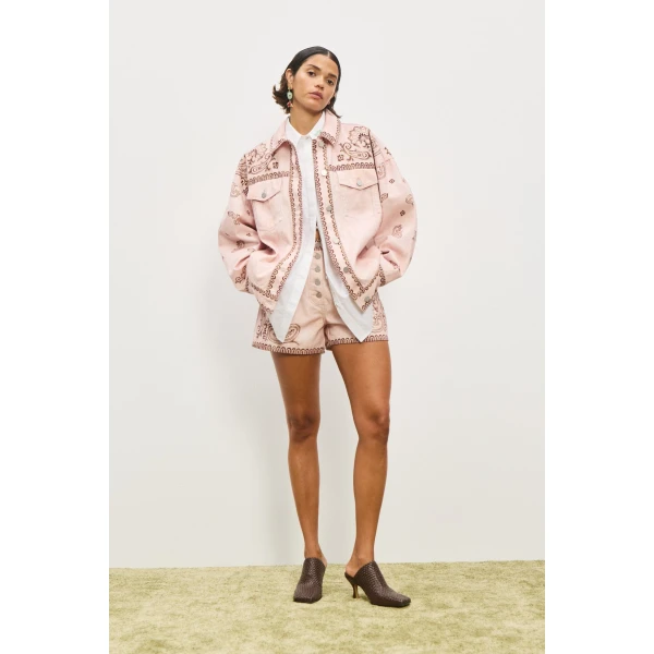 Alemais Contemporary Wardrobe Jacket Akia Denim Jacket — designer powerwear from Luxury Shoes 