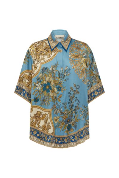 Alemais Contemporary Wardrobe Shirt Cassie Silk Shirt — designer powerwear from Luxury Shoes 