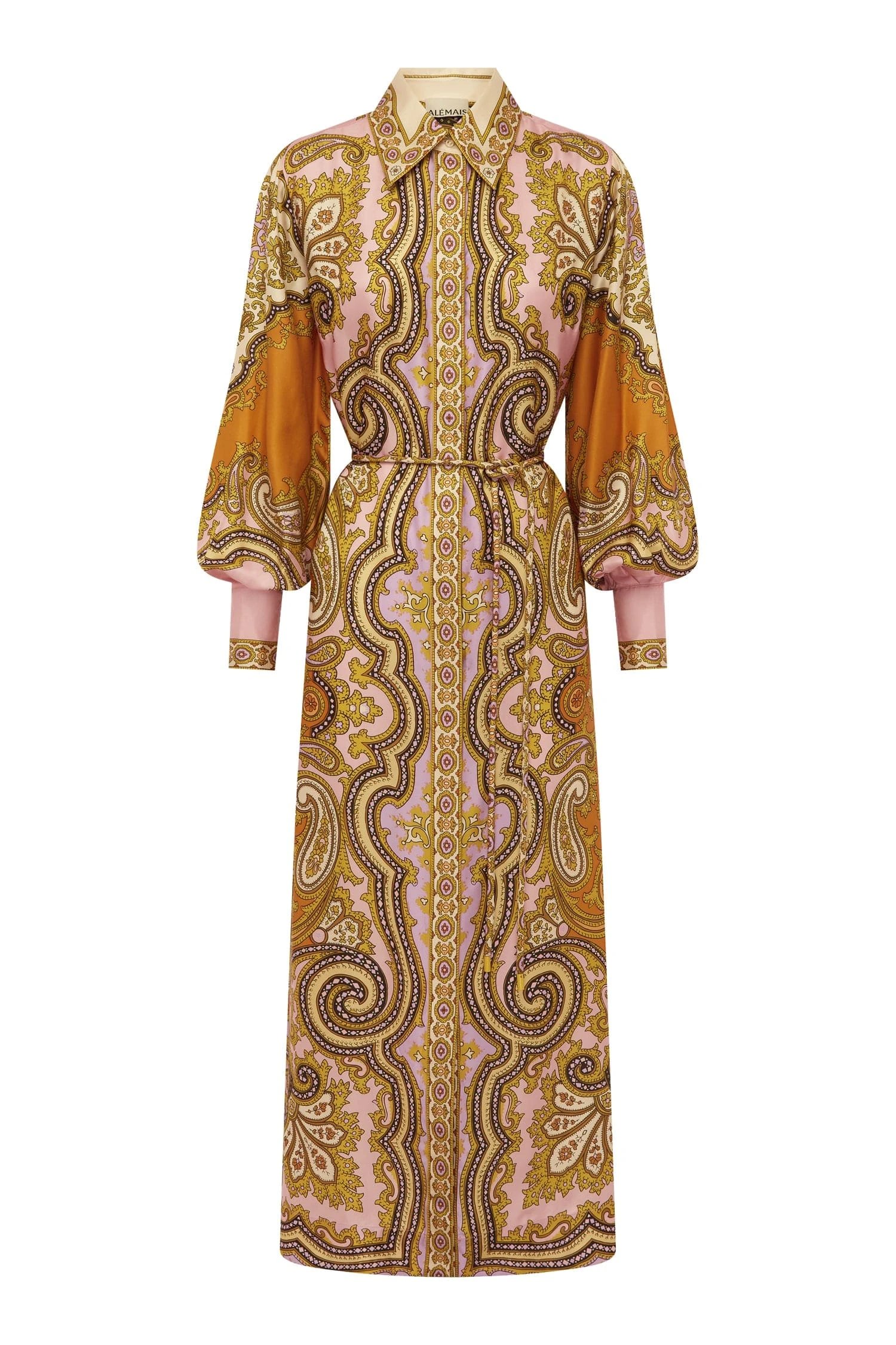 Alemais Alemais Contemporary Wardrobe Dress_Sd Clemenza Silk Shirtdress — designer powerwear from Luxury Shoes