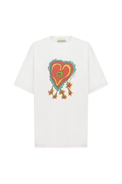 Alemais Contemporary Wardrobe TopT-Shirt Contessa Heart Tee — designer powerwear from Luxury Shoes 