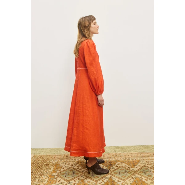 Alemais Contemporary Wardrobe DressMidi Contessa Long Sleeve Midi Dress — designer powerwear from Luxury Shoes 