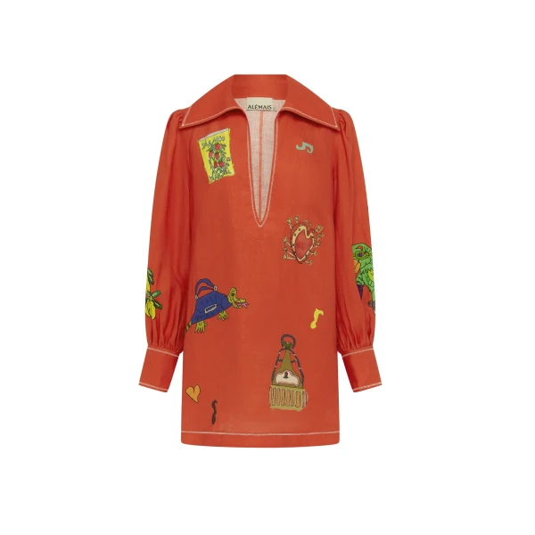 Alemais Contemporary Wardrobe Dress_Sd Montie Shirtdress — designer powerwear from Luxury Shoes 
