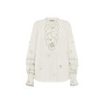Alemais Contemporary Wardrobe Top Giulia Embroidered Blouse — designer powerwear from Luxury Shoes 