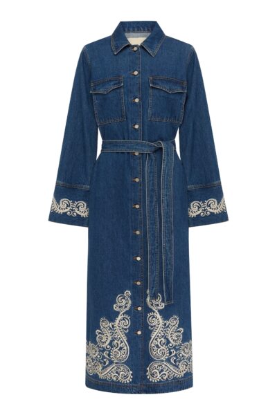 Alemais Contemporary Wardrobe Dress_Sd Montie Shirtdress — designer powerwear from Luxury Shoes 
