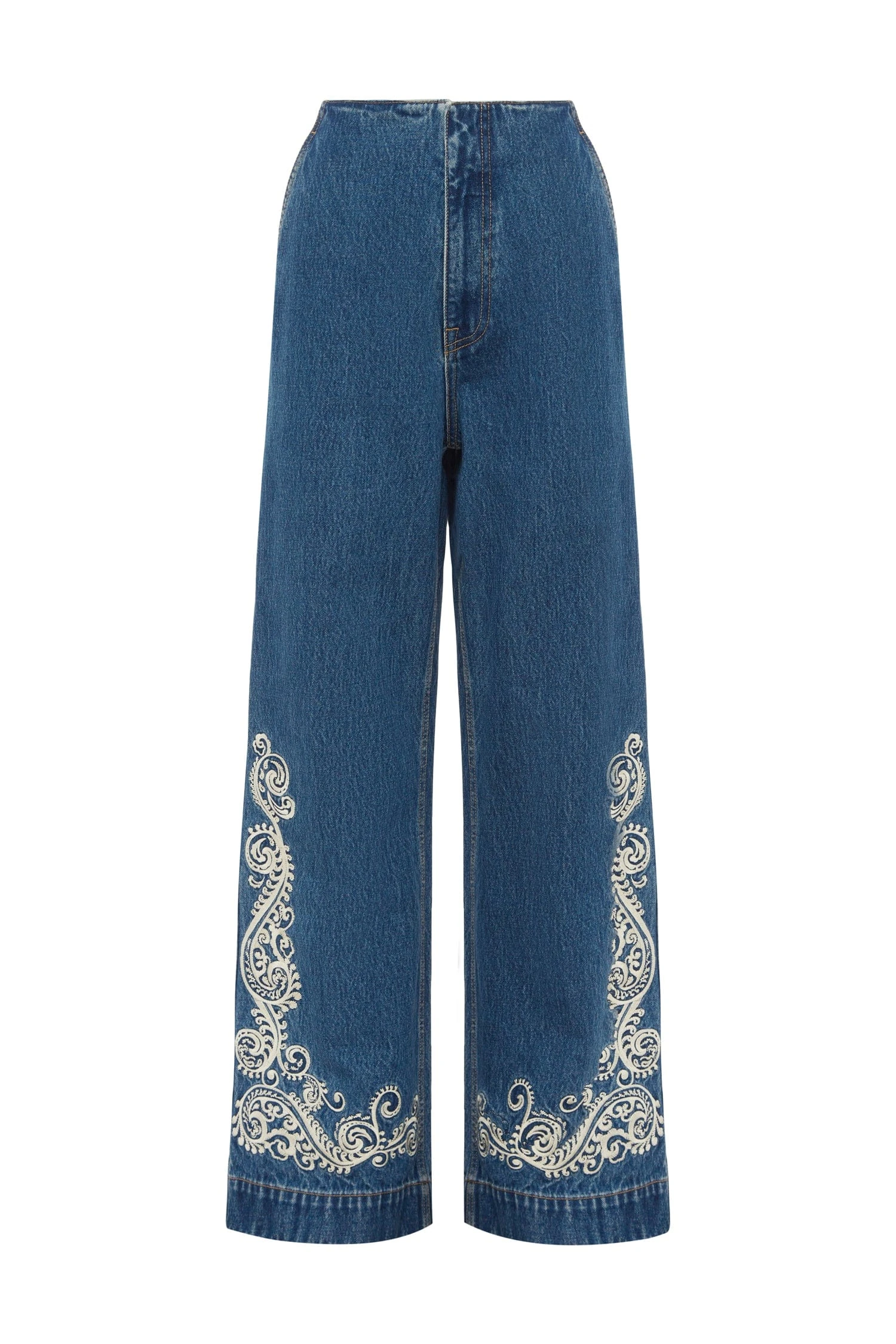 Alemais Alemais Contemporary Wardrobe Pant Jacones Flare Denim Jean — designer powerwear from Luxury Shoes