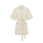 Alemais Contemporary Wardrobe DressMini Norma Denim Mini Dress — designer powerwear from Luxury Shoes 