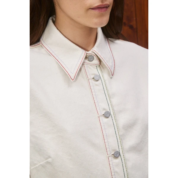 Alemais Contemporary Wardrobe Dress_Sd Montie Shirtdress — designer powerwear from Luxury Shoes 