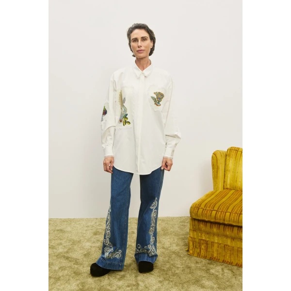 Alemais Contemporary Wardrobe Dress_Sd Montie Shirtdress — designer powerwear from Luxury Shoes 