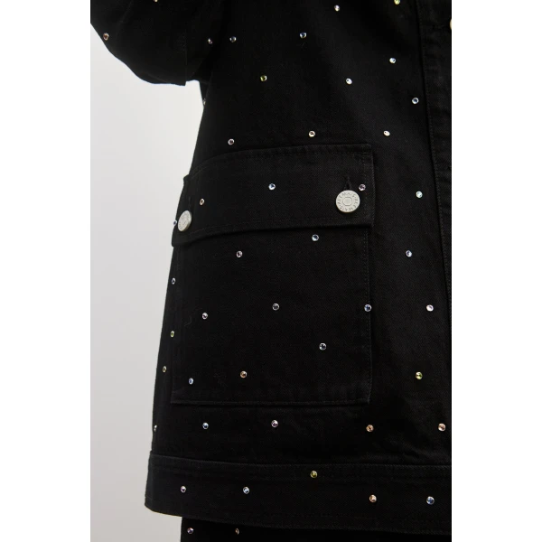 Alemais Contemporary Wardrobe Jacket Simona Denim Jacket — designer powerwear from Luxury Shoes 