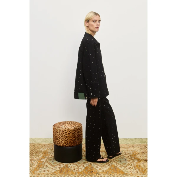 Alemais Contemporary Wardrobe Pant Simona Mid Rise Denim Jean — designer powerwear from Luxury Shoes 
