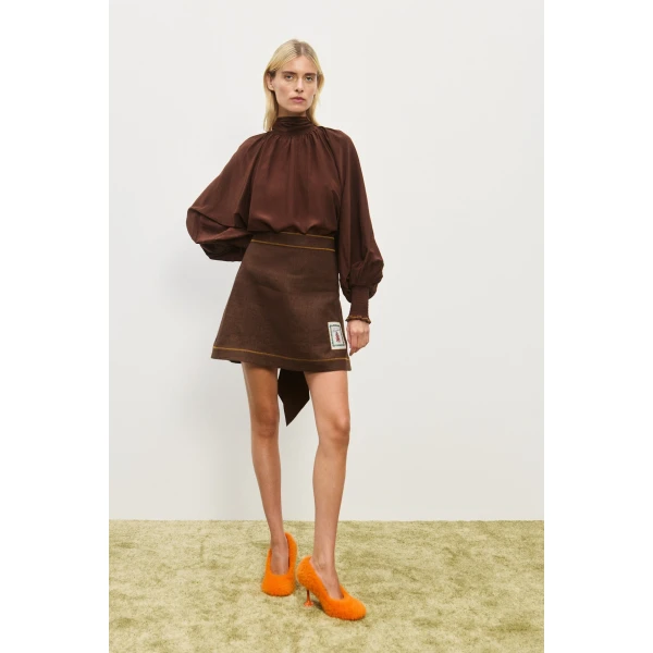 Alemais Contemporary Wardrobe Top Vito Blouse — designer powerwear from Luxury Shoes 